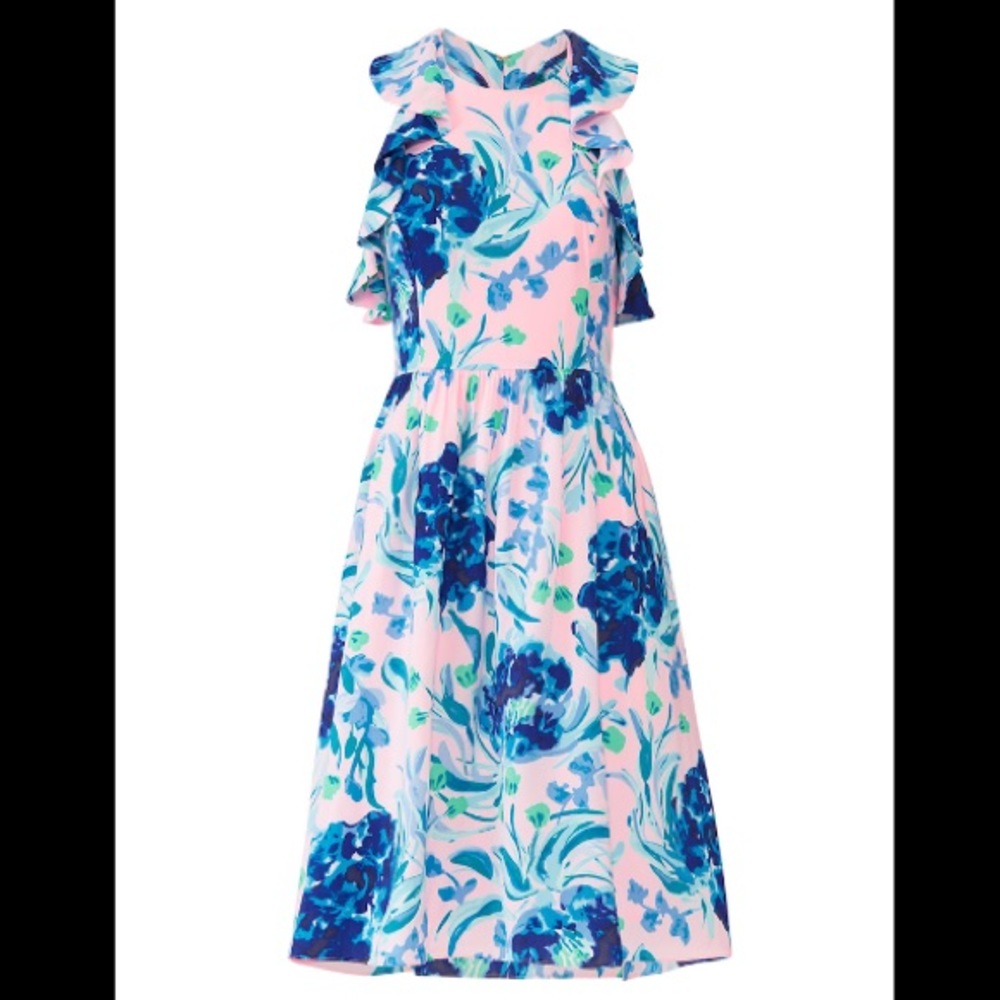 NWT Lilly Pulitzer Rory Midi Dress Sweet Pea - Picture 2 of 9